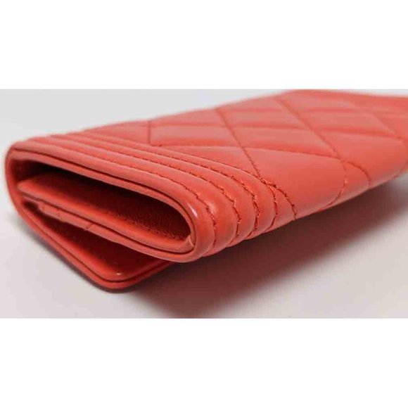 SOLD Chanel Red Boy Flap Wallet - Picture 5 of 7